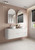 Curva Curve Finger Pull Cabinet 1500 x 460 x 540mm with Alpine Flat Stone Top [301255]