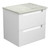 Neva Finger Pull Cabinet 600 x 460 x 540mm with Snow Flat Stone Top [301077]
