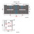 Verona Mark II Wall Hung V Groove Matte White Finger Pull Cabinet 1500 x 460 x 540 Double Bowlmm with Snow Flat Stone Top [301237]