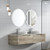 Hamilton Wall Hung Curving Plywood Finger Pull Cabinet 1500 x 460 x 350mm with Alpine Flat Stone Top [301326]