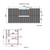 Verona Mark II Wall Hung V Groove Matte White Finger Pull Cabinet 1200 x 460 x 540mm with Alpine Flat Stone Top [300753]