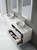 Verona Mark Ii Wall Hung V Groove Matte White Finger Pull Cabinet 1800 x 460 x 540mm Double Bowls with Alpine Flat Stone Top [300878]