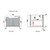 Perla Mark Ii Wall Hung V Groove Matte White Finger Pull Cabinet 600 x 460 x 400mm with Pure Flat Stone Top [300884]