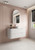 Curva Curve Finger Pull Cabinet 1200 x 460 x 540mm with Cato Flat Stone Top [300905]