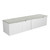 Perla Mark Ii Wall Hung V Groove Matte White Finger Pull Cabinet 1800 x 460 x 400mm Double Bowls with Alpine Flat Stone Top [300939]