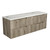 Tuscana Wall Hung Wave Groove Finger Pull Cabinet 1500 x 460 x 540mm Double Bowl with Snow Flat Stone Top [300827]