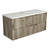 Tuscana Wall Hung Wave Groove Finger Pull Cabinet 1200 x 460 x 540mm with Pure Flat Stone Top [300782]