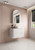 Curva Curve Finger Pull Cabinet 900 x 460 x 540mm with Pure Flat Stone Top [300896]