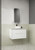 Flauto Finger Pull Cabinet 900 x 460 x 560mm with Palis White Flat Stone Top [300873]