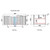 Petra Wall Hung Curving V Groove Matte White Finger Pull Cabinet900 x 460 x 350mm with Snow Flat Stone Top [301105]