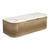 Carita Curve Finger Pull Cabinet 1200 x 460 x 350mm with Pure Flat Stone Top [301181]