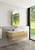 Carita Curve Finger Pull Cabinet 1200 x 460 x 350mm with Pure Flat Stone Top [301181]
