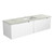 Perla Mark Ii Wall Hung V Groove Matte White Finger Pull Cabinet 1500 x 460 x 400mm Single Bowl with Crystal Ceramic Top [301472]