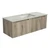 Calder Wall Hung Wave Groove Finger Pull Cabinet 1200 x 460 x 400mm with Crystal Ceramic Top [301344]