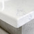 SARAH Bianco Marble 900 + Gloss White Fingerpull Wall-Hung/ RIGHT drawers-1 Taphole [165853]