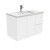 SARAH Bianco Marble 900 + Gloss White Fingerpull Wall-Hung/ RIGHT drawers-1 Taphole [165853]