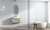 Hamilton Wall Hung Vanity 900mm with Cato Flat Stone Top Oak [300850]