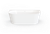 Naples Back-to-Wall Bath with Overflow 1700 mm [318308]