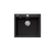 Santorini Large Bowl Topmount Sink Black [321820]
