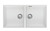 Santorini Double Bowl Undermount Sink White [321825]