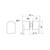 Shower Door Handle Lever Brushed Brass [327266]