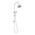 Cromford Twin Shower 210mm Rose Brushed Nickel [317902]