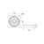 Square Floor Waste Grate 100mm Outlet Chrome [327290]