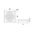 Square Floor Waste Grate 80mm Outlet Gunmetal [327302]