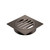 Square Floor Waste Grate 80mm Outlet Brushed Bronze [327303]