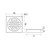 Square Floor Waste Grate 80mm Outlet Brushed Bronze [327303]