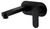 Saffron Wall Basin Mixer with Plate 5Star Matte Black Lead Free [327259]