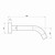 Anise Bath Spout 180mm Brushed Bronze Lead Free [319059]