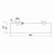 Chia Glass Shower Shelf 450mm Brushed Gold [319061]