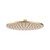 Matcha Brass Shower Head 300mm Brushed Gold [319084]