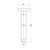 Matcha Ceiling Arm 300mm Brushed Bronze [319108]