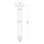 Matcha Ceiling Arm 450mm Brushed Bronze [319097]