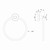 Chia Towel Ring Brushed Bronze [319012]