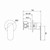 Saffron Shower Mixer (80mm Backplate) Brushed Bronze Lead Free [319039]