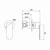 Saffron Shower Mixer Trim Kit (60mm Backplate) Brushed Bronze [319024]