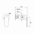 Saffron Shower Mixer (60mm Backplate) Brushed Gold Lead Free [319053]