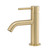 Anise Eco Basin Mixer Curved Spout Brushed Gold Lead Free [318994]