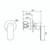 Saffron Shower Mixer (80mm Backplate) Matte Black Lead Free [320062]
