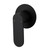 Saffron Shower Mixer Trim Kit (80mm Backplate) Matte Black [320061]