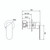 Saffron Shower Mixer Trim Kit (60mm Backplate) Matte Black [320071]