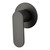 Saffron Shower Mixer Trim Kit (80mm Backplate) Gunmetal [320086]