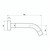 Anise Bath Spout 180mm Gunmetal [323264]