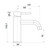 Anise Basin Mixer Curved Spout Gunmetal [323292]
