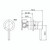 Anise Shower Mixer Trim Kit (60mm Backplate) Chrome [323228]