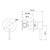 Anise Shower Mixer Trim Kit (80mm Backplate) Gunmetal [323235]