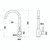 Anise Round Gooseneck Sink Mixer Gunmetal [323263]